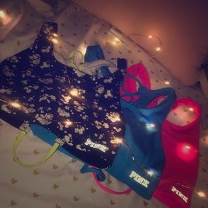 PINK sports bras